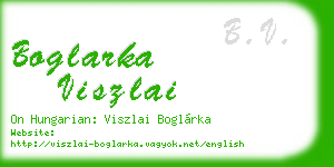 boglarka viszlai business card